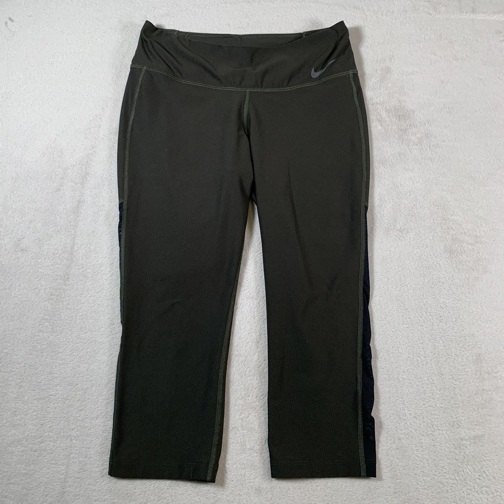 Nike Dri-FIT Pants‎ Womens Medium Cropped Capri Yoga Activewear Gym Athletic